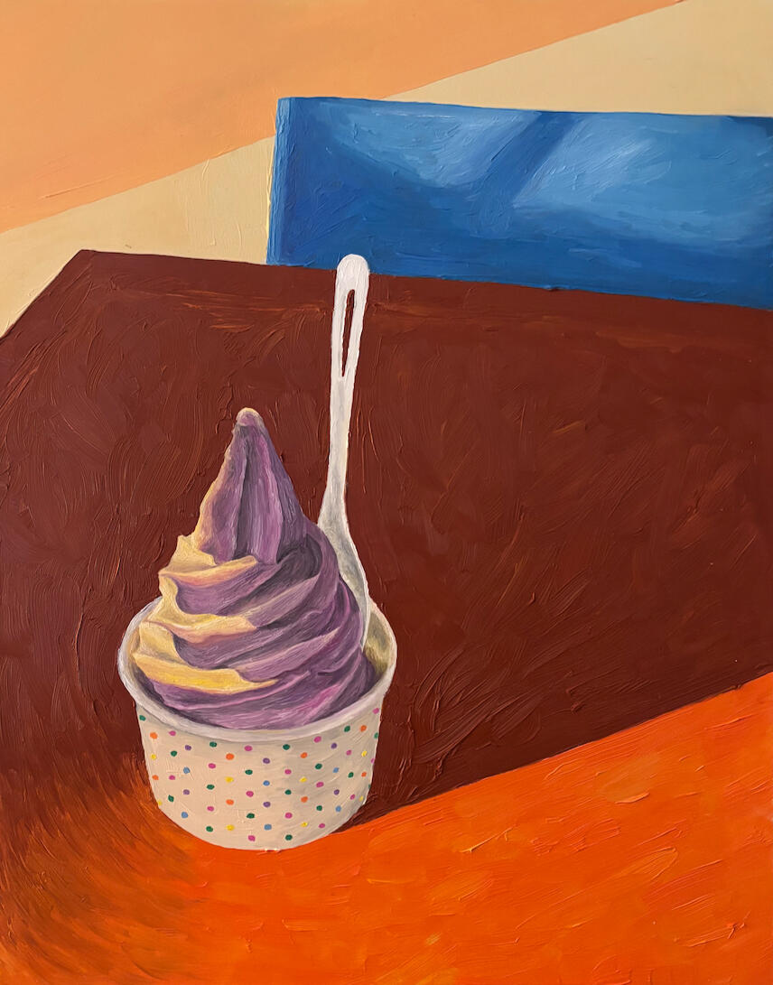 "Pineapple Ube" | 11x17 | Oil on Panel